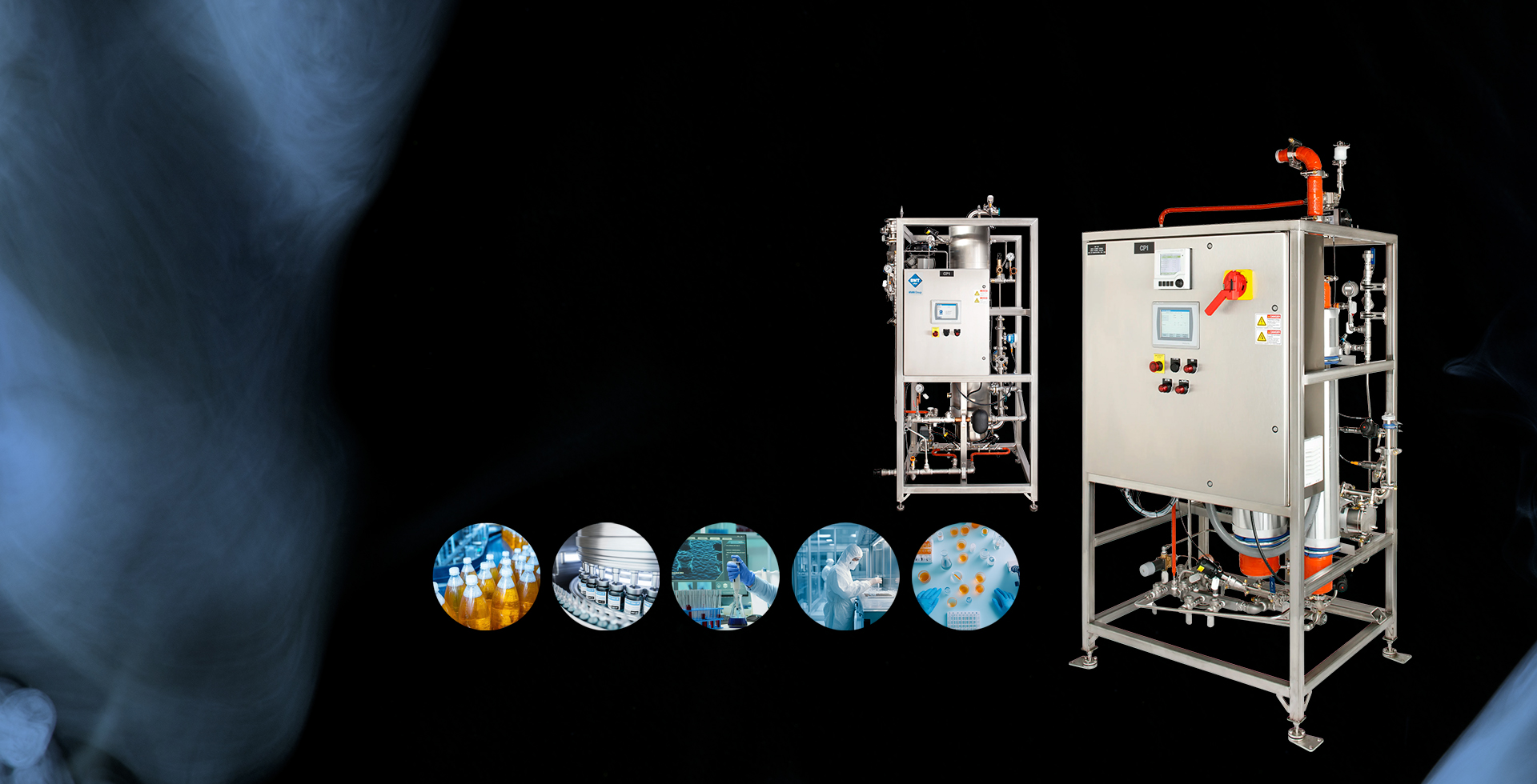 Para instalaciones farmacéuticas, de ciencias de la vida, de alimentos, manufactura, investigación, entre otras.